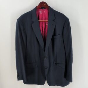 Romualdo‎ Two Button Front Bespoken For Shane Wright Coat Blazer Navy Blue Small
